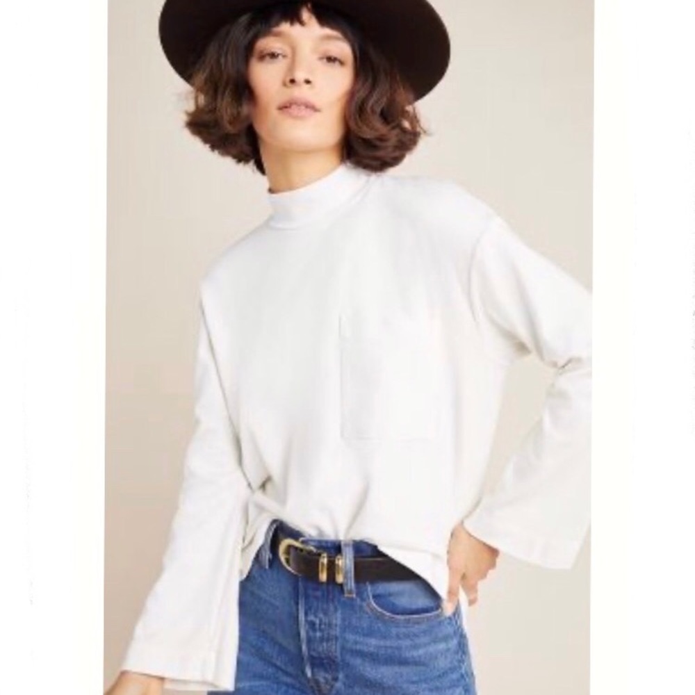 Anthropology long-sleeved pocket tee